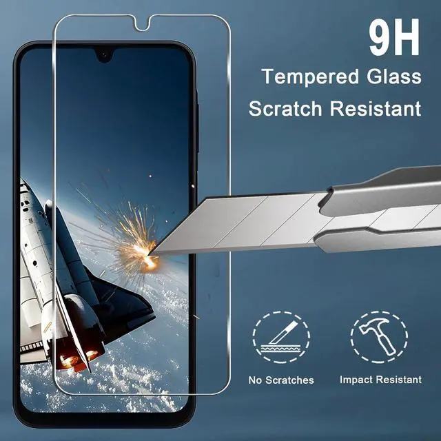 Alt view image 3 of 7 - [3+3 Pack] Galaxy A16 5G Screen Protector + Camera Lens Protector 9H Tempered Glass Anti Scratch Easy Installation Bubble Free HD Screen Protector for  Galaxy A16 5G