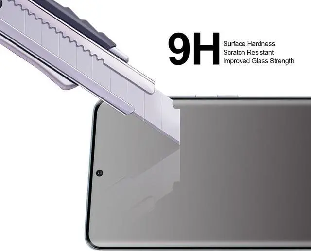 Alt view image 5 of 6 - (2 Pack) Designed for  Galaxy S20 5G / Galaxy S20 5G UW Tempered Glass Screen Protector with (Easy Installation Tray) (3D Curved Glass) Anti Scratch Bubble Free (Black)