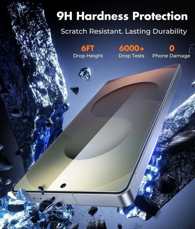 Alt view image 4 of 7 - Screen Protector for  Galaxy S25 Ultra [3-Pack] [9H] [Fingerprint Friendly] [HD Clarity] [Anti-Scratch] [Bubble-Free] [Easy Installation] Tempered Glass 6.9 Inch