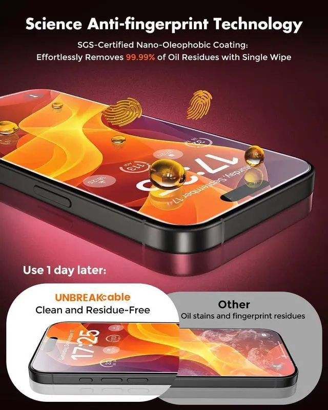 Alt view image 6 of 7 - for iPhone 16 Screen Protector [Quick-Installation Box] 3-Pack 9H+ Hardness Shatterproof Tempered Glass [99.99% HD Clear] [Case Friendly] [Bubble Free] for  16 6.1 inch