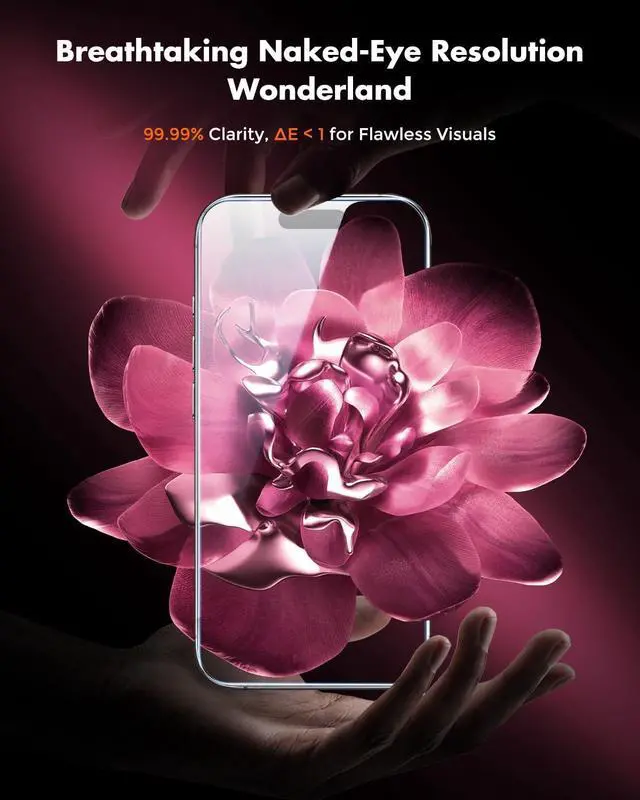 Alt view image 7 of 7 - for iPhone 16 Screen Protector [Quick-Installation Box] 3-Pack 9H+ Hardness Shatterproof Tempered Glass [99.99% HD Clear] [Case Friendly] [Bubble Free] for  16 6.1 inch