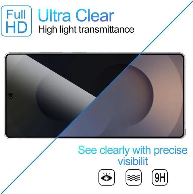 Alt view image 6 of 7 - 2 Pack Privacy Screen Protector for  Galaxy S25 Ultra[Anti-Spy Tempered Glass] [Fingerprint Unlock Support] Anti-Scratch Bubble-Free Easy Install 9H Protective Glass for S25 Ultra