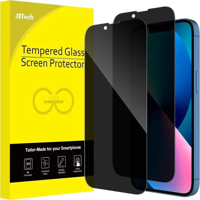 Main image of Privacy Full Coverage Screen Protector for iPhone 16e 2025 iPhone 13/13 Pro 6.1-Inch Anti-Spy Tempered Glass Film Edge to Edge Protection Case-Friendly 2-Pack