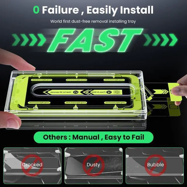 Alt view image 3 of 6 - for  Galaxy S25 Ultra Privacy Screen Protector - 25 Degree Anti Spy [Fingerprint Unlock Support] Case Friendly Shatterproof Auto Dust Removal Tempered Glass for Galaxy S25 Ultra 2 PCS