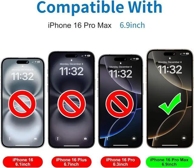 Alt view image 2 of 7 - Matte Glass Screen Protector for iPhone 16 Pro Max (6.9 inch) Anti-Glare & Anti-Fingerprint Tempered Glass Clear Film(Not Privacy) [Easy Installation Frame] Case Friendly Bubble Free - Smooth as Silk