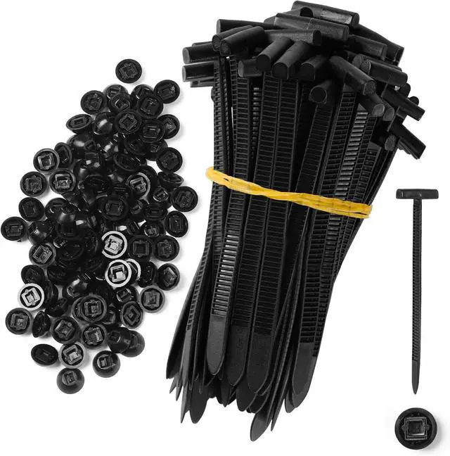 Main image of 60 Pcs Nylon Universal Cable Tie Buckle - New Multifunctional Nylon Zip Ties Double Sided Buckle & Button Design Plastic Cable Ties Tool Fasteners Car Body UV Resistant Zipties for Car Daily Repair