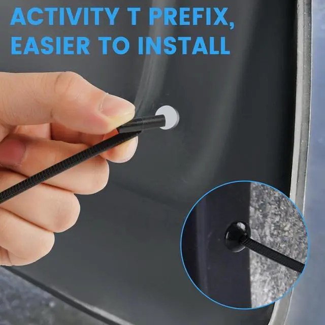 Alt view image 5 of 7 - 60 Pcs Nylon Universal Cable Tie Buckle - New Multifunctional Nylon Zip Ties Double Sided Buckle & Button Design Plastic Cable Ties Tool Fasteners Car Body UV Resistant Zipties for Car Daily Repair