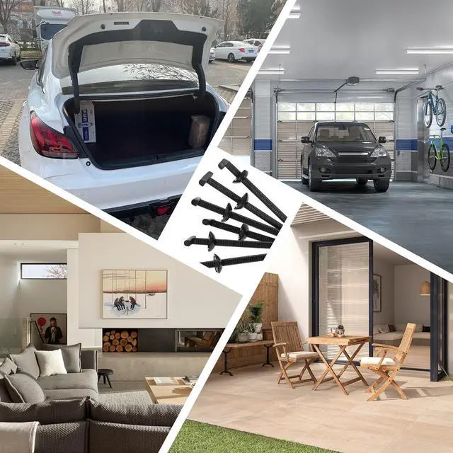 Alt view image 7 of 7 - 60 Pcs Nylon Universal Cable Tie Buckle - New Multifunctional Nylon Zip Ties Double Sided Buckle & Button Design Plastic Cable Ties Tool Fasteners Car Body UV Resistant Zipties for Car Daily Repair