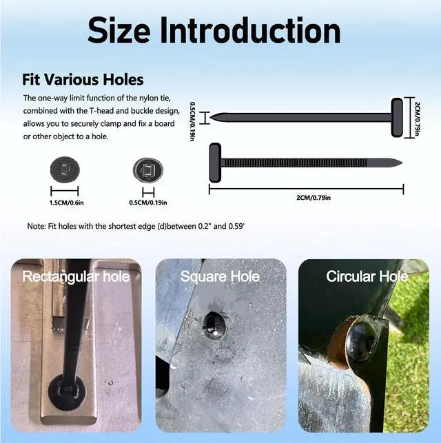 Alt view image 2 of 7 - 160PCS Upgraded Nylon Universal Cable Tie Buckles - New Multifunctional Nylon Zip Ties With Pin & Button Design Plastic Cable Ties Tool Fasteners Car Body UV Resistant Zipties for Car Daily Repair