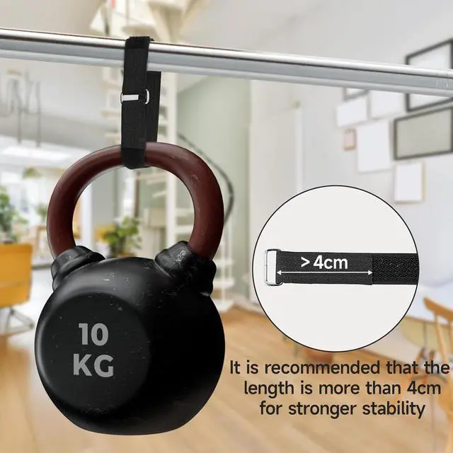 Alt view image 4 of 7 - 32ft Hook and Loop Straps 0.8 Inch Wide with 50 Metal Buckles Adjustable Cable Straps Fastening Nylon Cable Wire Cord Ties Black Cinch Straps for Organizing Cables and Securing Wire Cords