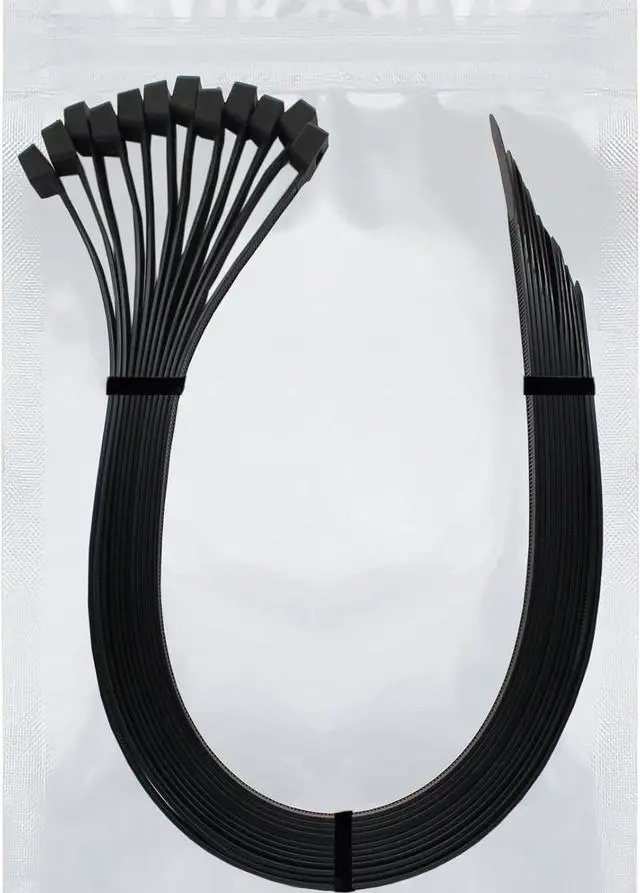 Main image of Long Zip Ties 36 inch Heavy Duty Premium Black Large Zip Ties 36 inch Cable Ties with 175 lbs Nylon Zipties for HVAC Outdoor use 12 PCS