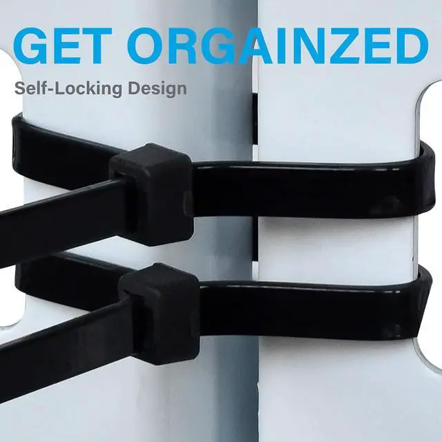 Alt view image 2 of 7 - Long Zip Ties 36 inch Heavy Duty Premium Black Large Zip Ties 36 inch Cable Ties with 175 lbs Nylon Zipties for HVAC Outdoor use 12 PCS