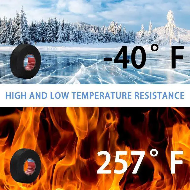 Alt view image 6 of 7 - 8 Rolls Wire Harness Tape Automotive Cloth Tape High Temp Electrical Wrap Noise Damping Heat Proof Adhesive Fabric Wrap for Protection Insulation Cable 1 Inch x 49.2 ft