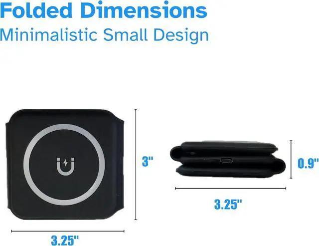Alt view image 3 of 4 - 3 in 1 Charging Station for Multiple Devices - Foldable 3 in 1 Wireless Charger for Travel Wireless Charging Station for Phone16 15 14 13 12 Pro Max/Watch 10 9 8 7 6 5 4 3 Ultra/AirPd Pro