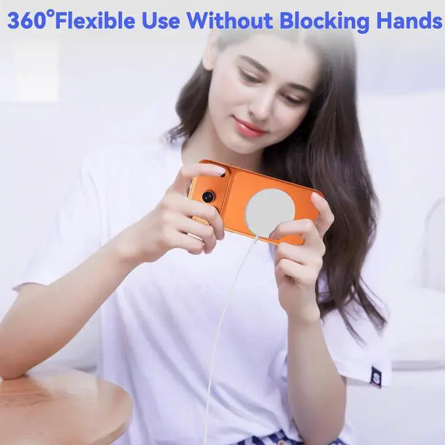 Alt view image 7 of 7 - Wireless Charger for iPhone 15W Mag Safe Charger Fast Charging Pad Compatible with iPhone 17 Air iPhone 17 Pro/17/16/15/14/13/12/11/X/8 Series Built-in 3FT Power Cable