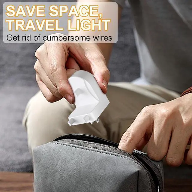 Alt view image 6 of 7 - Teeteck Wall Charger for Braun Oral-B Electric Toothbrush Electric Toothbrush Charger Model 3757 Wireless Charger Base-Waterproof & Portable- Ideal for Bathroom and Travel (Bright White US)