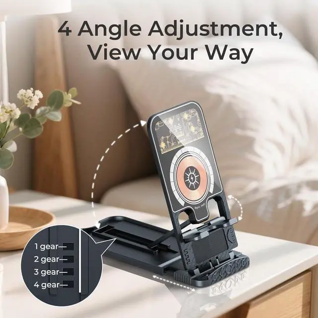 Alt view image 3 of 7 - 2 Packs 15W Fast Wireless Phone Charger Foldable Cell Phone Wireless Charging Station Compatible with iPhone 16 15 14 13 12 11 Pro Xs Xs Max Xr X 8 Series Ultra Thin(No AC Adapter&Type C Cable)