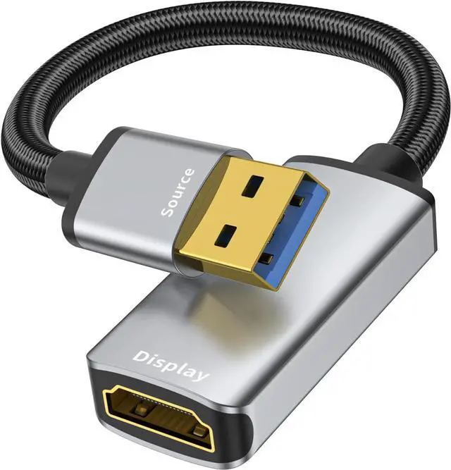 Main image of USB to HDMI Adapter 1080P 60Hz USB A 3.0 to HDMI Adapter for Monitor TV Projectors Compatible with Mac OS Windows 7/8/10/11 - Requires Driver Installation