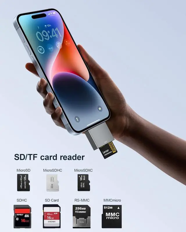 Alt view image 6 of 7 - USB C Hub for MacBook USB-C Hub 8-in-2 2 HDMI 4K 60Hz 2 USB A Data Ports microSD SD Card Reader for MacBook Pro 13 Inch MacBook Air M1 M2 M3 iPad  XPS  Thinkpad HP Laptops