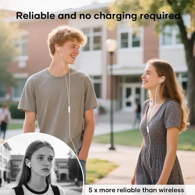 Alt view image 2 of 7 - Wired Earbuds with Microphone 5 Pack in-Ear Headphones with Heavy Bass High Sound Quality Earphones Compatible with iPad Laptop MP3 Android Smartphones Fits All 3.5mm Jack Device