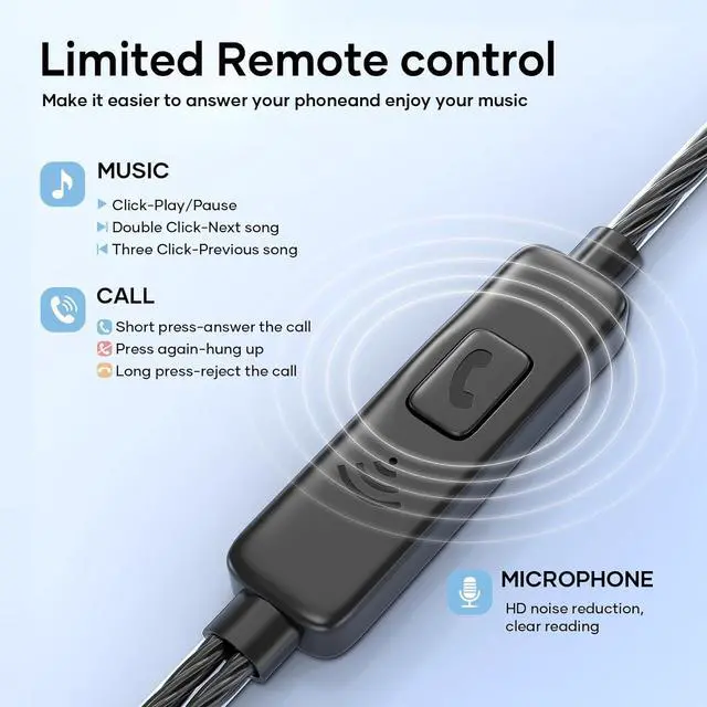 Alt view image 5 of 7 - Wired Earbuds with Microphone 5 Pack in-Ear Headphones with Heavy Bass High Sound Quality Earphones Compatible with iPad Laptop MP3 Android Smartphones Fits All 3.5mm Jack Device