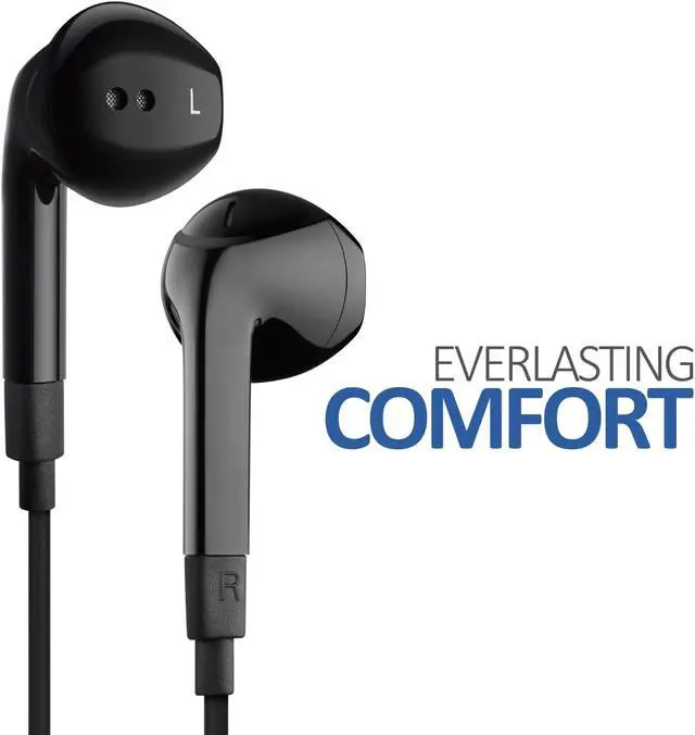 Alt view image 6 of 7 - FEROX Wired Earbuds in-Ear Headphones 5 Year Warranty Earphones with Microphone Noise Isolation Corded for 3.5mm Jack Ear Buds for iPhone  Computer Laptop Kids School Students