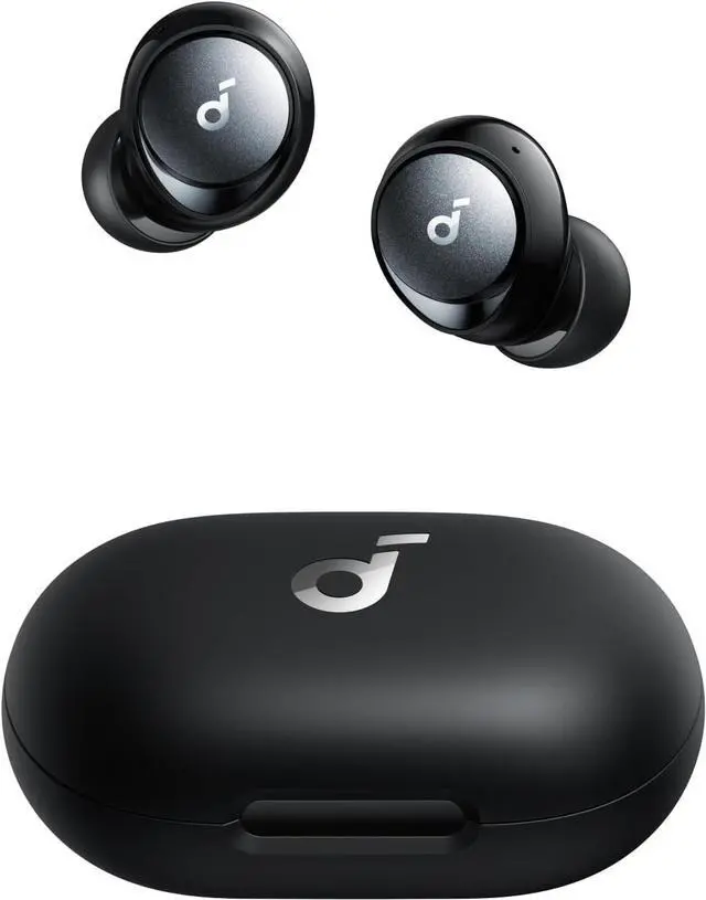 Main image of by  Space A40 Adaptive Active Noise Cancelling Wireless Earbuds Reduce Noise by Up to 98% Ultra Long 50H Playtime 10H Single Playtime Hi-Res Sound Comfortable Fit Wireless Charge