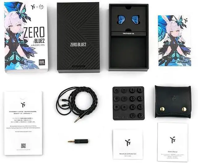 Alt view image 4 of 7 - x Crinacle Zero:BLUE2 Dual Dynamic Drivers in-Ear Headphone with Detachable Cable (3.5mm)