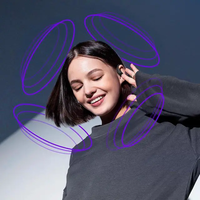 Alt view image 7 of 7 - Active Noise Cancelling Ear Buds Wireless Earbuds Bluetooth Headphones 96Hrs Playback LED Display Over-Ear Waterproof Earphones with Earhooks Mics Clear Call for Sport Pure Black