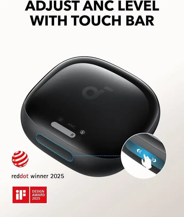 Alt view image 2 of 7 - Liberty 4 Pro by  Noise Cancelling Wireless Earbuds 7-Sensor and Real-Time Adaptive Noise Cancelling 2× Faster Charging Studio-Level Hi-Fi Music Clear Calls with 6 Mics and AI