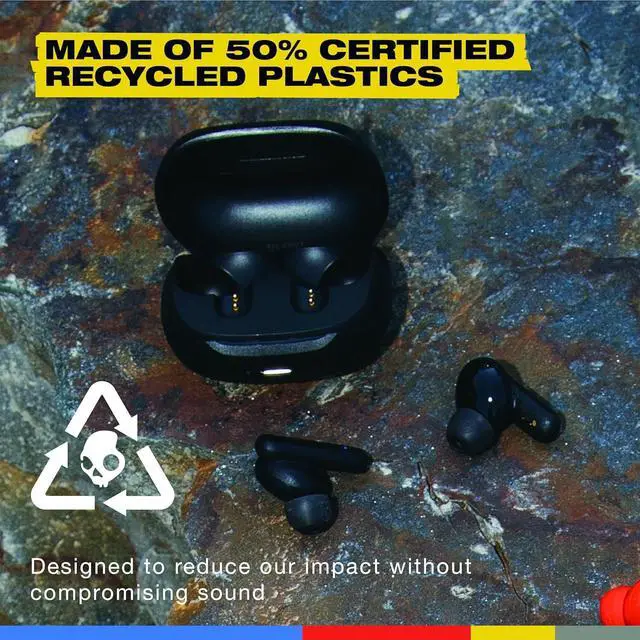 Alt view image 2 of 7 - Smokin Buds Wireless Earbuds Bluetooth Headphones Noise Isolating Fit Up to 20 Hours Battery IPX4 Sweat and Water Resistant Microphone for iPhone Android - True Black