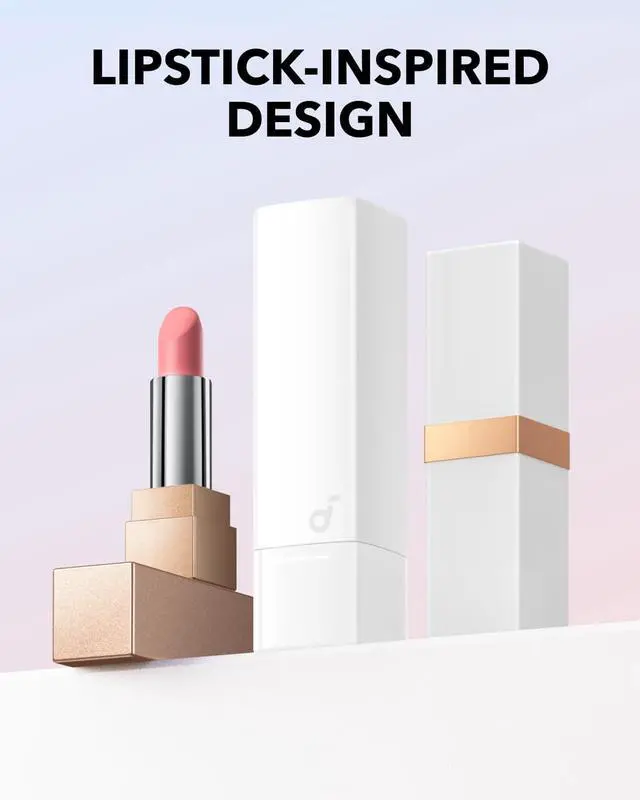 Alt view image 2 of 6 - A30i by  Smart Noise Cancelling Earbuds Lipstick-Shaped Stylish Design Tiny Lightweight Comfort Clear Sound IP54 15H Playtime in ANC Mode Wireless Earbuds Bluetooth 5.4