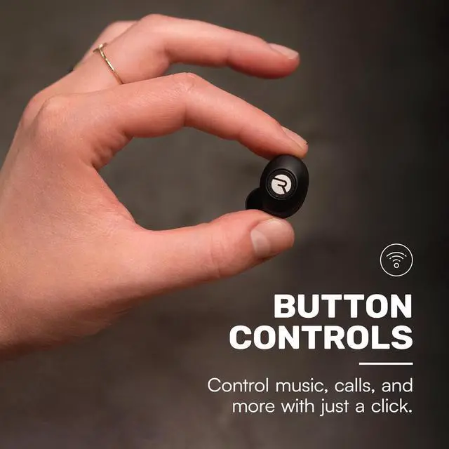 Alt view image 7 of 7 - Everyday Earbuds Classic Bluetooth Wireless with Microphone - Stereo Sound Active Noise Canceling in-Ear Bluetooth Headset True Wireless Earbuds 32 Hours Playtime (Rose Gold)