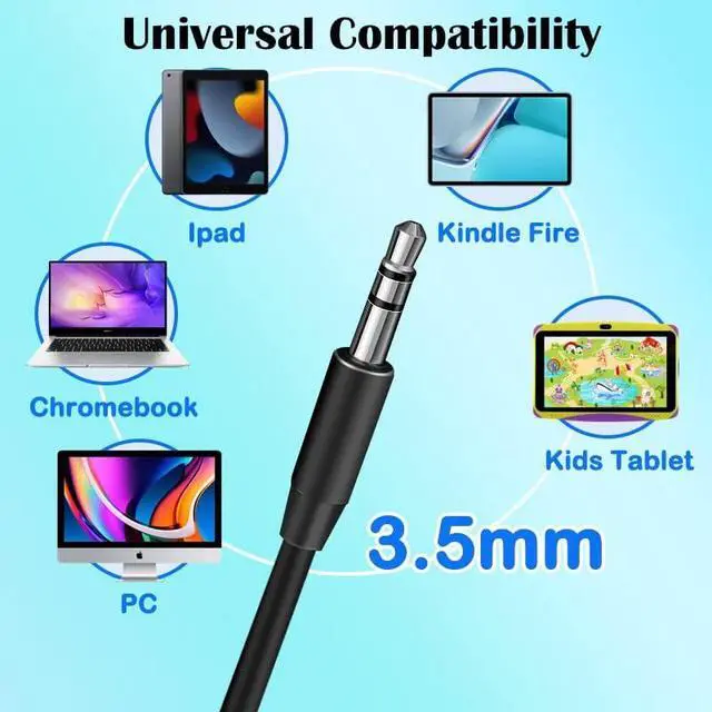 Alt view image 6 of 7 - Classroom Headphones Bulk 10 Pack for Kids School Wholesale Class Set Durable Earphones for Students Children Toddler Teens Boys Girls and Adult (LS04 10 Black)