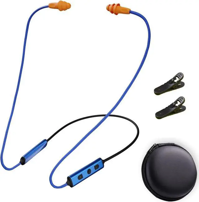 Main image of Ear Plugs Bluetooth Headphones for Work Neckband Wireless Earbuds Noise Reduction in-Ear Earphones with Mic and Controls Waterproof Earbuds with 20 Hours Battery for Industrial Safety