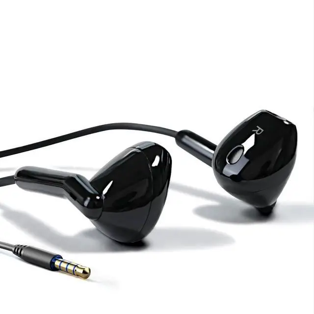 Alt view image 6 of 7 - 3.5MM Wired Earbuds with Microphone Wired Headphone Stereo Bass Comfortable semi in ear sports headphones Call noise cancelling High sound quality Earphones wire 3.5mm Jack for Cell Phones Laptop