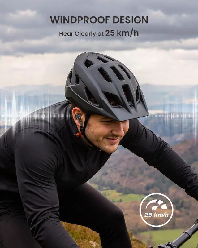 Alt view image 5 of 7 - Wireless in-Ear Earbuds with 4 Mics ENC Call-Enhancing Rophones 40H Playtime Bluetooth 5.4 IPX5 Waterproof True Wireless Earbuds for Laptops Tablets Smartphones and Gym Workouts Black