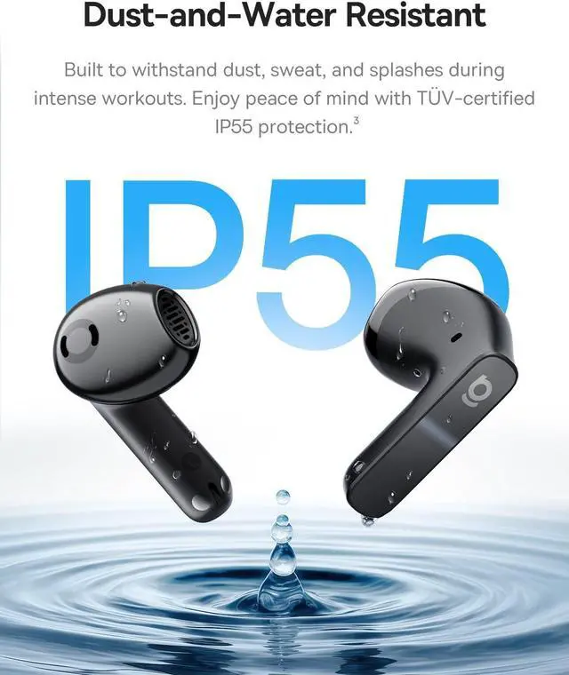 Alt view image 7 of 7 - BS1 NC Semi-in-Ear True Wireless Noise Cancelling Earbuds with Adaptive Hybrid ANC Hi-Res Audio (LDAC) 40H Playtime 4g Ultra-Lightweight Fit 6-Mic AI Clear Call Bluetooth 6.0 (Black)