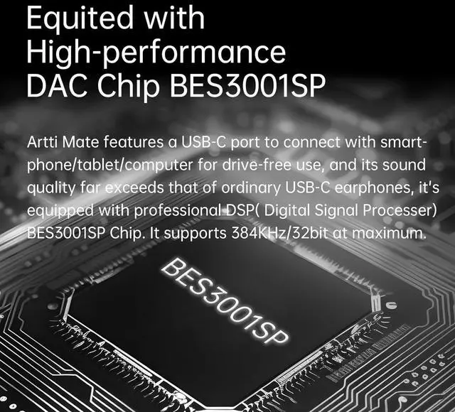 Alt view image 7 of 7 - MATE Type C Headphone Decoding Upgrade Cable HIFI Earphone Detachable Cable with Microphone for  Galaxy Google Pixel and Most USB C Devices (Type C to MMCX)