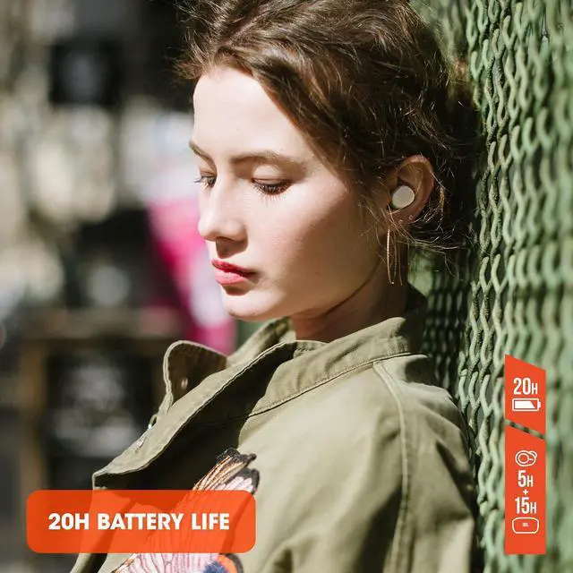 Alt view image 5 of 7 - VIBE 100 TWS - True Wireless In-Ear Headphones - Blue