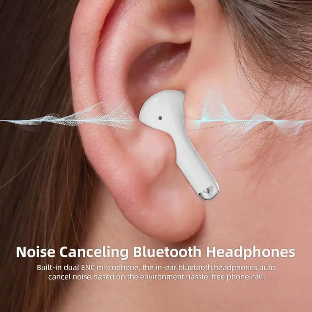 Alt view image 4 of 7 - Bluetooth 5.3 Wireless Earbuds for iPhone 17 16 15 Pro Max Noise Canceling Headphones Stereo in-Ear Earphones Gaming Ear Buds Mic Deep Bass for  S25 S24 S23 S22 S21 Ultra Pixel 10 9 8 7