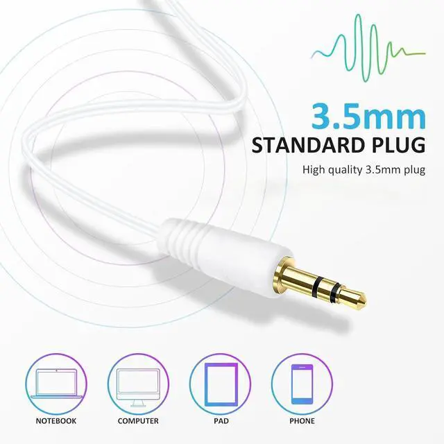 Alt view image 3 of 6 - 120 Pack Bulk Earbuds in Ear Headphones Earbud Assorted Colors Wire Earphones Wholesale for Classroom Libraries Students Individually Bagged