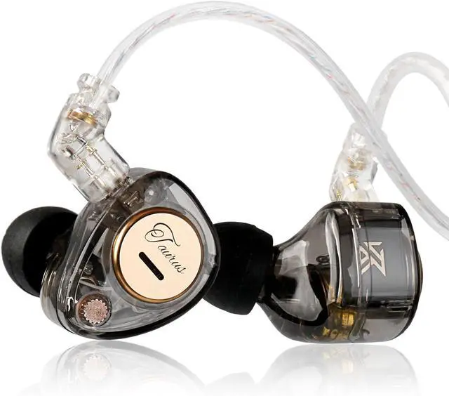 Main image of KZ Taurus in Ear Monitor Headphones Horizontal 2DD Gaming Earbuds Wired IEM in Ear Headphones Noise Cancelling Ear Buds Sound Localization in-Ears for Singers Musicians Audiophiles