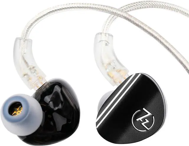 Main image of 7HZ SONUS 1DD+1BA Dual Driver in Ear Monitor HiFi in Ear Earphone IEM with Detachable High-end Silver-Plated OCC Cable Aluminum Back Cavity for Audiophile Gaming Earbuds (Black 3.5mm)
