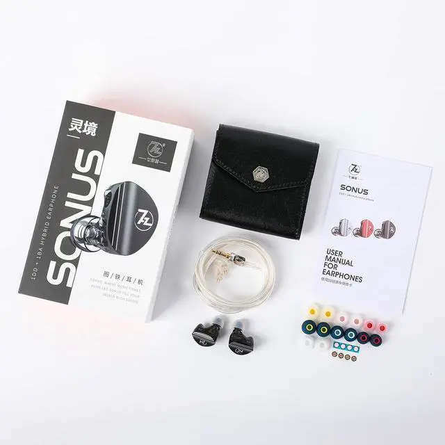 Alt view image 7 of 7 - 7HZ SONUS 1DD+1BA Dual Driver in Ear Monitor HiFi in Ear Earphone IEM with Detachable High-end Silver-Plated OCC Cable Aluminum Back Cavity for Audiophile Gaming Earbuds (Black 3.5mm)