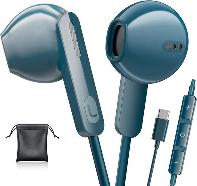 Main image of USB C Headphones Wired for iPhone 16 Pro Max/iPhone 15 Earphones for  Galaxy S25/S24/S23 Ultra in Ear Phones with Stereo Microphone Volume Control USB C Wired Earbuds for Google Pixel 9 8