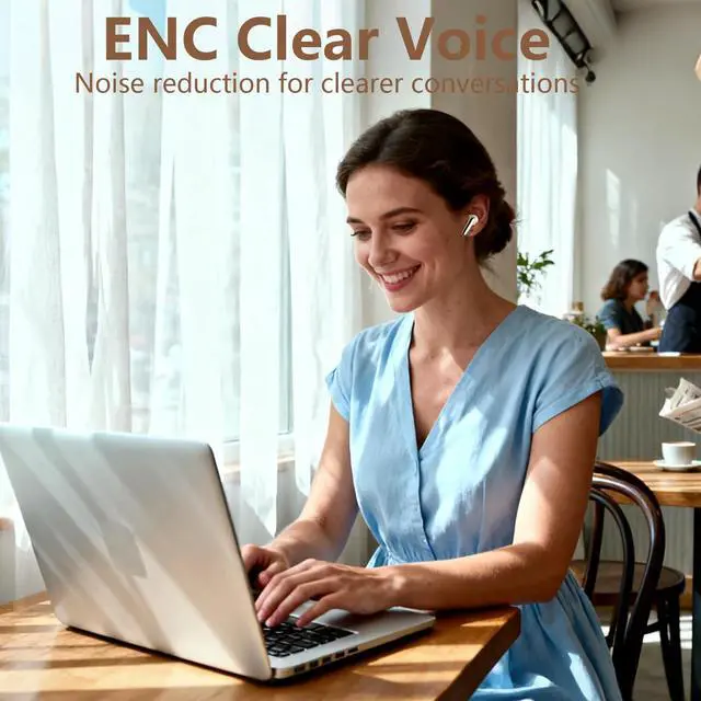 Alt view image 5 of 7 - Airdopes 141 Wireless Earbuds Bluetooth 5.4 Headphones Active Noise Cancelling 60H Playtime ENC Clear Call Auto Connect Low Latency Gaming Mode Dual Device Connect Bass Sound Earphone