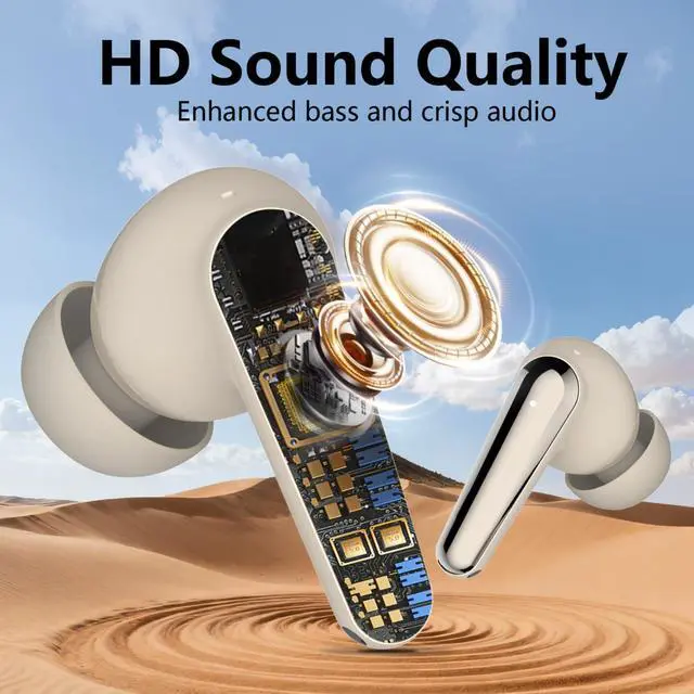 Alt view image 7 of 7 - Airdopes 141 Wireless Earbuds Bluetooth 5.4 Headphones Active Noise Cancelling 60H Playtime ENC Clear Call Auto Connect Low Latency Gaming Mode Dual Device Connect Bass Sound Earphone