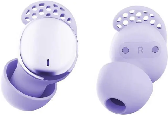 Main image of Sleep Earbuds for Side Sleepers Wireless Noise Cancelling Sleep Headphones with Sleep Mode LED Power Display Comfort Fit for Sleeping Working Hiking (Lavender)