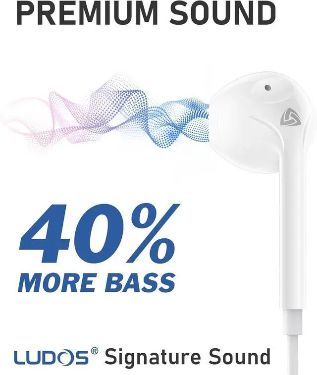 Alt view image 3 of 7 - ZENITH Wired Earbuds in-Ear Headphones 2 Years Warranty Earphones with Microphone Corded for 3.5mm Jack Ear Buds for iPhone  Computer Laptop Kids School Students Women Small Ear